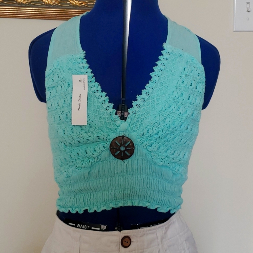 Beautiful baby blue summer top